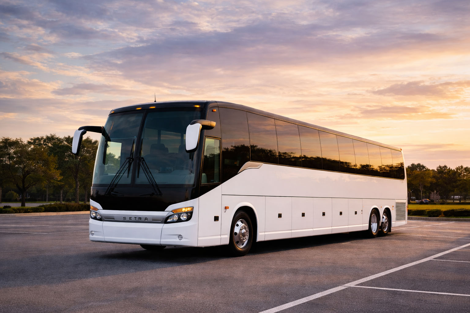 Seattle coach bus exterior